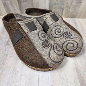 Haflinger Womans Size 38 (7) Wool Slippers Magic Clogs Slip On
